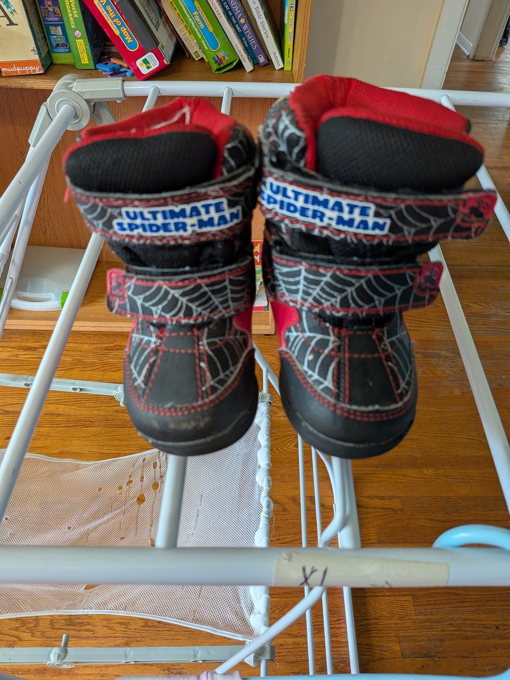 Marvel Ultimate Spider-Man Black & Red Kids Boots